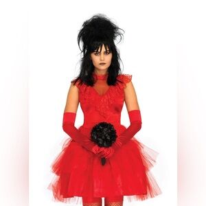 BEETLE BRIDE COSTUME FOR WOMAN SIZE SMALL. TWO PEICE COSTUME